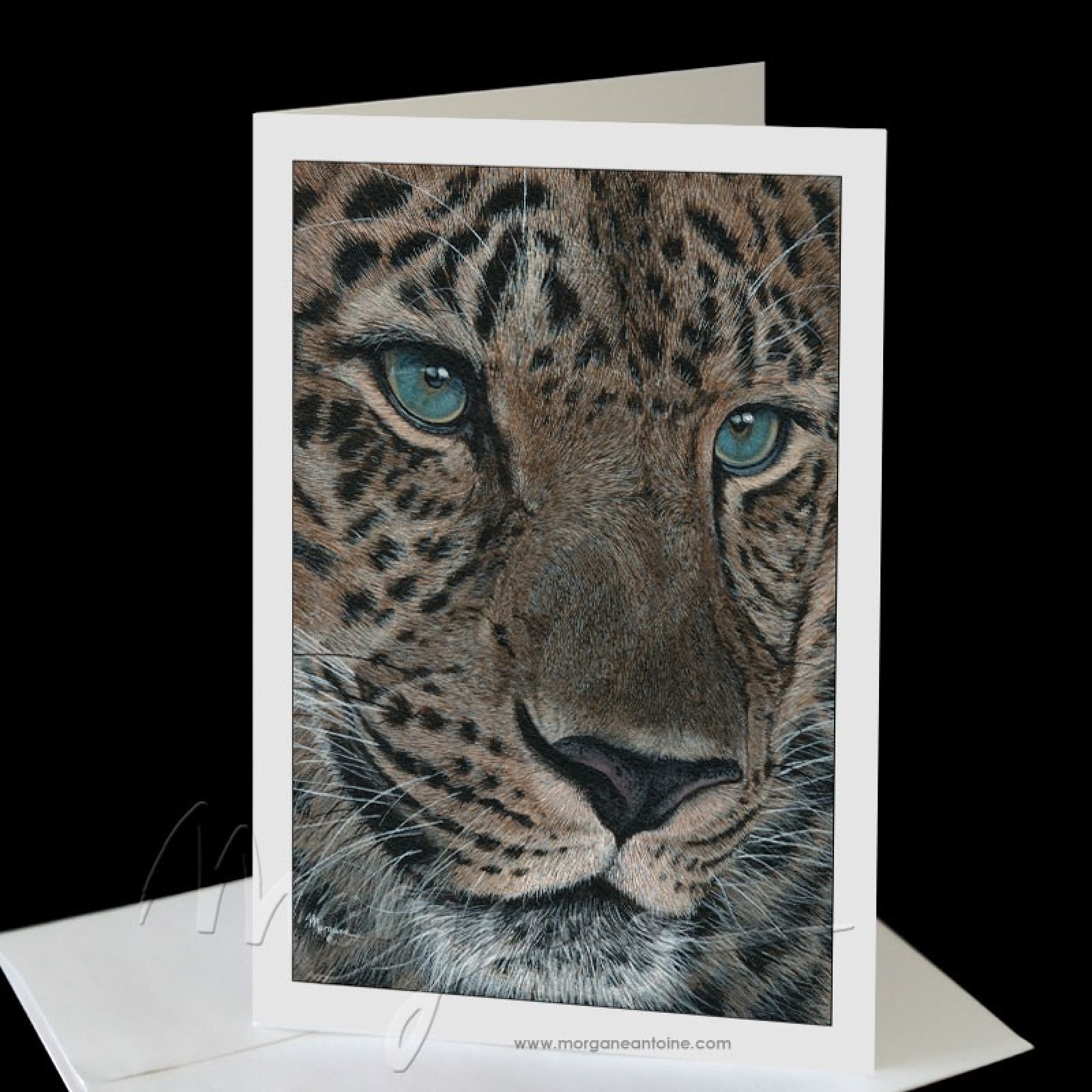 Emerald Gaze Greeting Card