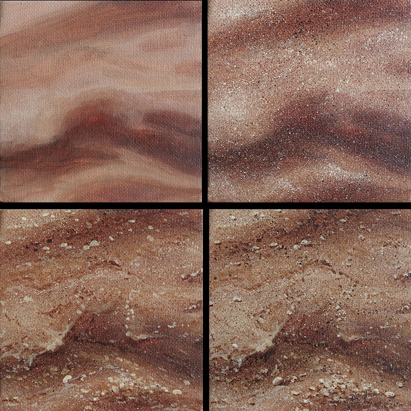 Painting natural textures in acrylic with Morgane